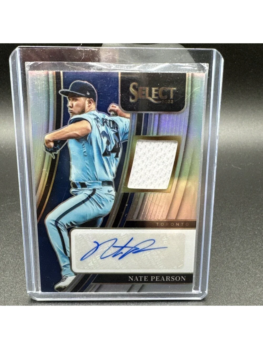 Nate Pearson Select Autograph & Swatch No. SM-NP 2022 - 73/99 with Protector